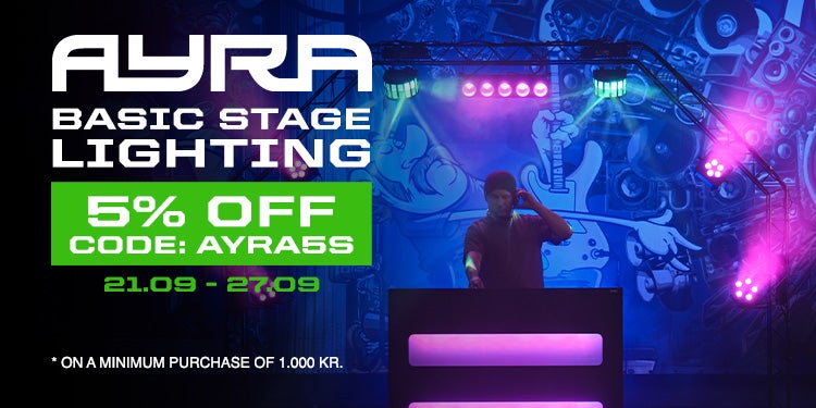 5% rabatt på Ayra grundläggande scenbelysning